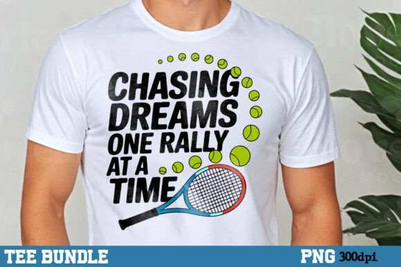 Chasing Dreams, Tennis Trendy Shirt Graphics