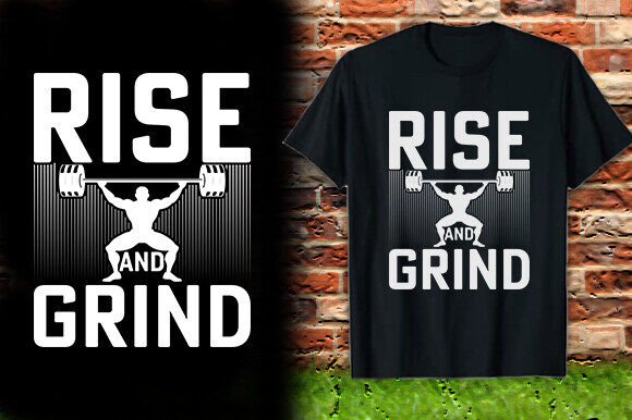 RISE and GRIND Vector T-Shirt Design