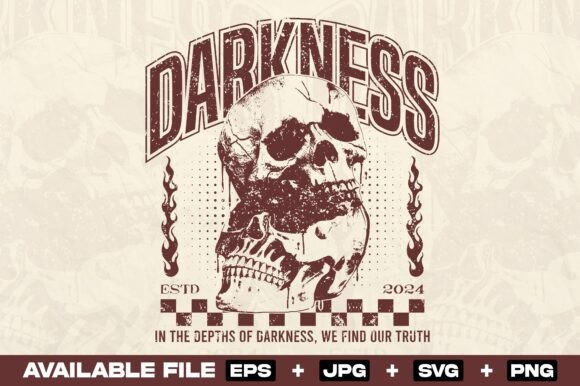 Skull Grunge T-Shirt Design for Urban Graphics