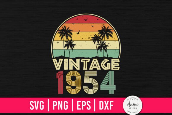 Vintage 1954 70th Birthday Gifts Graphics