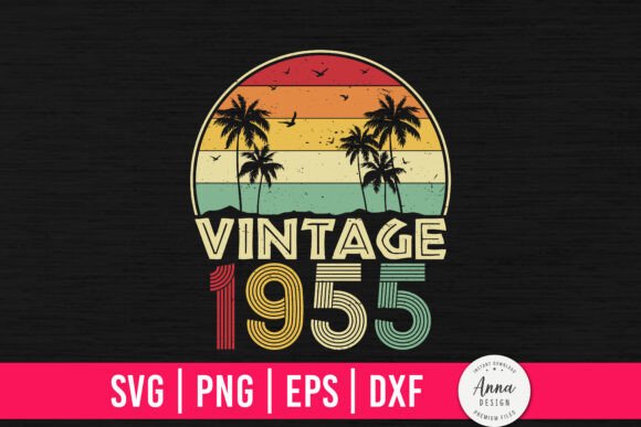 Vintage 1955 69th Birthday Gifts Graphics
