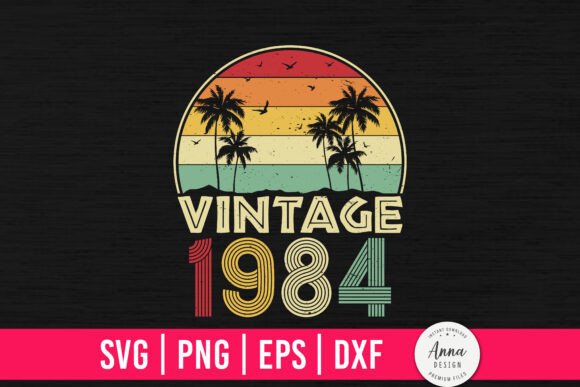 Vintage 1984 40th Birthday Gifts Graphics