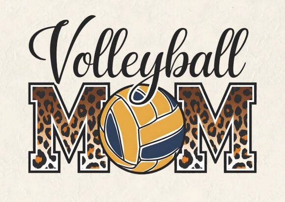 Volleyball Mom T-shirt Graphics and T-Shirt Designs